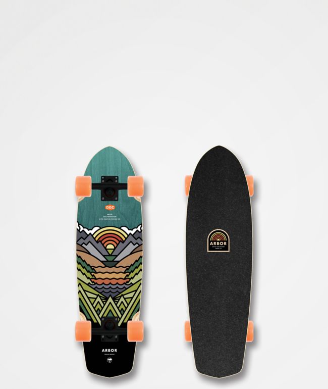 Arbor Pocket Rocket Artist 27" Cruiser Skateboard Complete